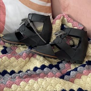 Sorel Lace-Up Wedge Sandal